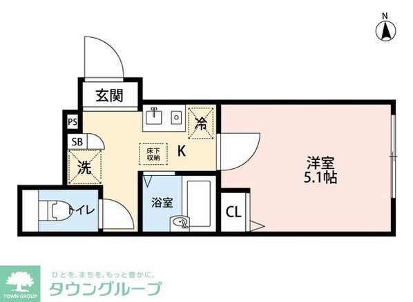 バーミープレイス東伏見の物件間取画像